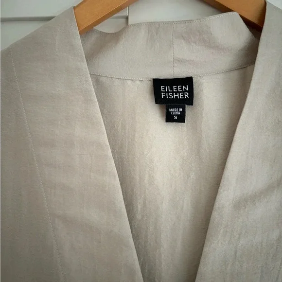 Eileen Fisher 100% Silk kimono cardigan size S - Picture 2 of 7